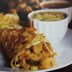 A picture of Oats-cornflakes instant dosa.