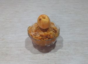 Una foto de Sorbete de albaricoque