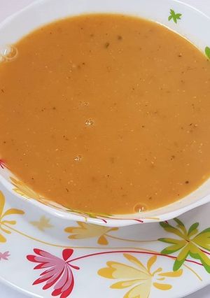 Une photo de Soupe de lentilles corail