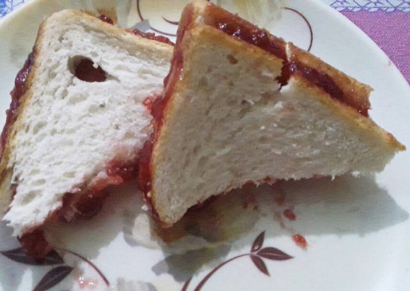 Bread with jam