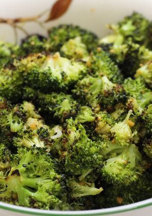 A picture of Roasted Broccoli with Citrus and Ginger.