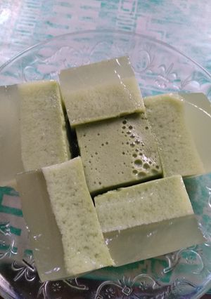 Foto resep Puding lumut pandan