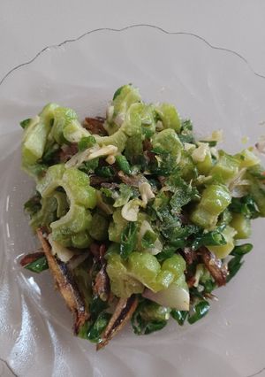 Foto resep Tumis pare teri cabe hijau