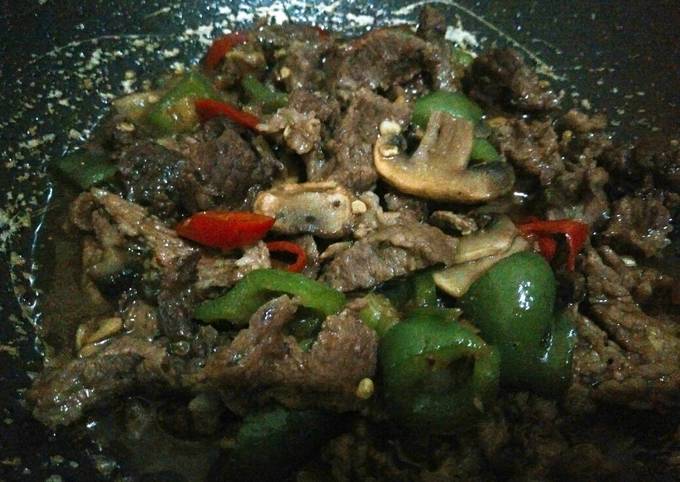 Resep Sapi lada hitam, Enak