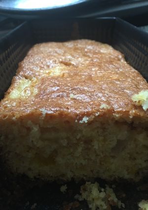 Una foto de Torta de manzana y naranja