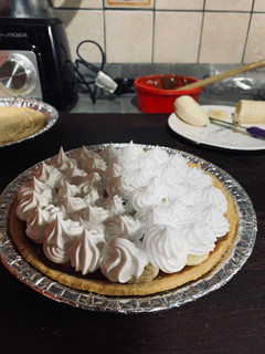 Una foto de Tarta banana split