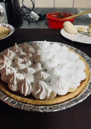 Una foto de Tarta banana split