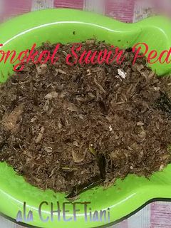Foto resep Tongkol Suwir Pedas (abon ikan)