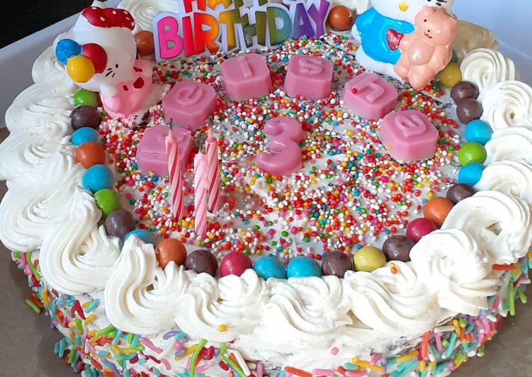Resep Choco Birthday Cake Anti Gagal