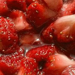 A picture of Homemade Strawberry Syrup | Sweet Happiness.