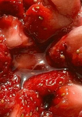 A picture of Homemade Strawberry Syrup | Sweet Happiness.