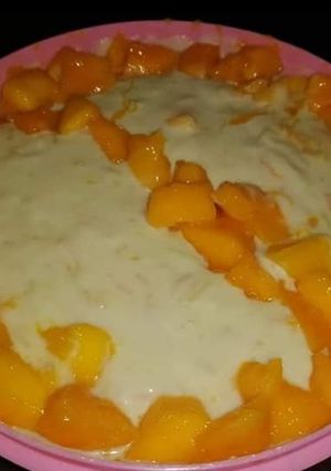 A picture of Mango custard.