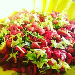 A picture of Black Chana chaat.