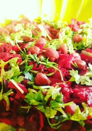 A picture of Black Chana chaat.