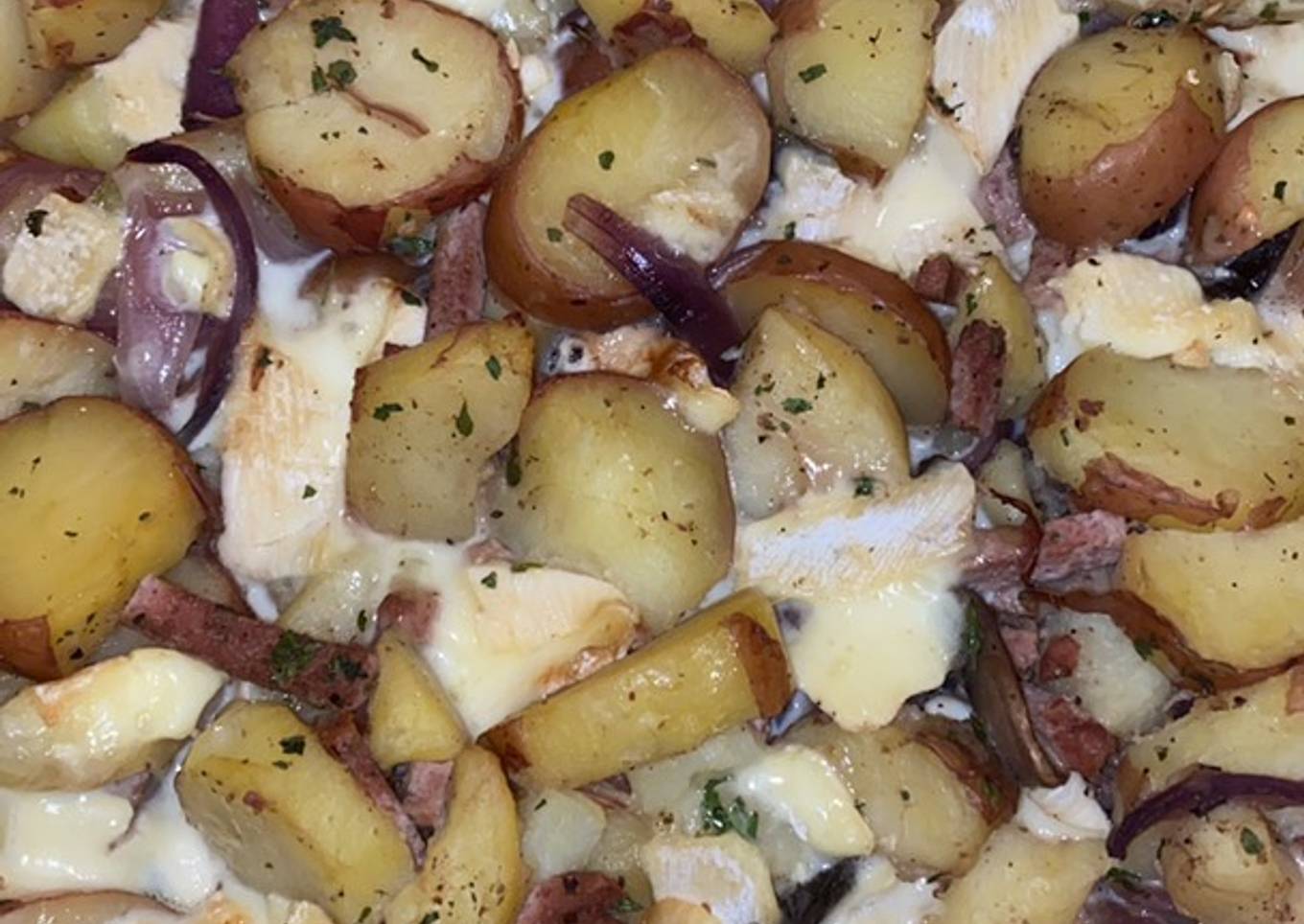 Tartiflette végétarienne au mont d’or 🤍