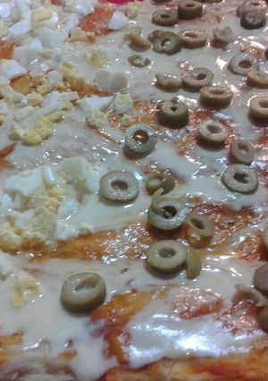 Una foto de Pizza