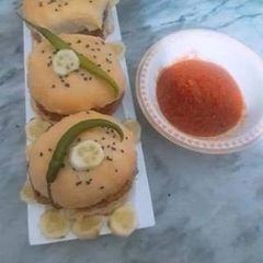 Chicken Shami burger A picture of Chicken Shami burger.