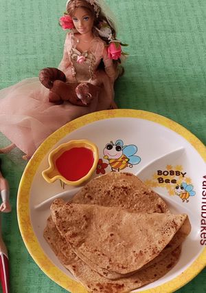 A picture of Sweet Paratha/ Cheeni ka Paratha.