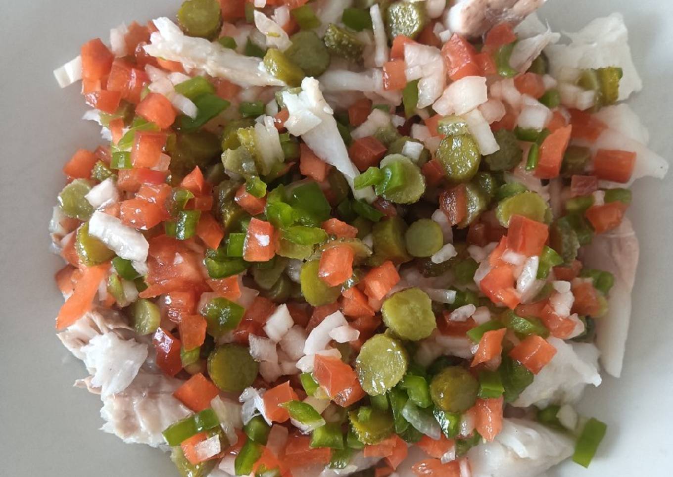 Merluza en vinagreta (sin gluten)