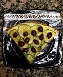 Tarta de Zucchinis y Ricota Alimonada en Masa Integral con Provenzal
