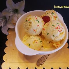 A picture of Mango icecream.