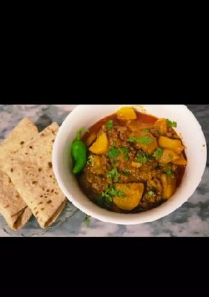 A picture of Aloo keema Recipe.