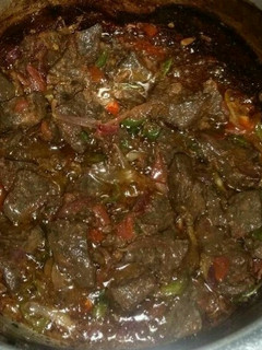 A picture of Stewed liver.