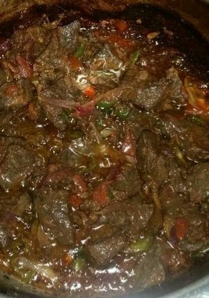 A picture of Stewed liver.
