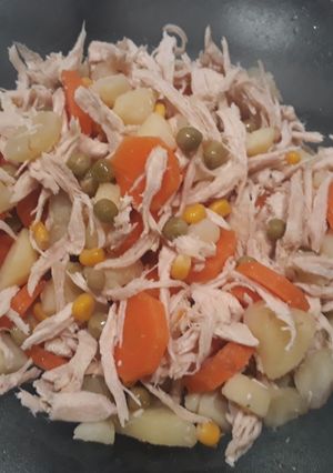 Una foto de Salpicón de pollo a la oliva