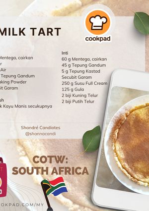 Gambar Milk Tart Admin South Africa