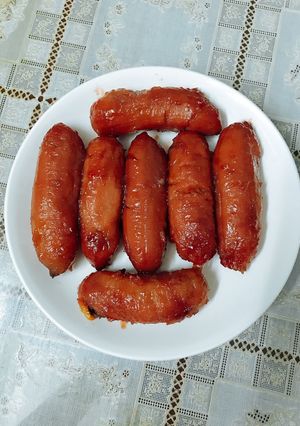 Hình của món Chuối rim đường.