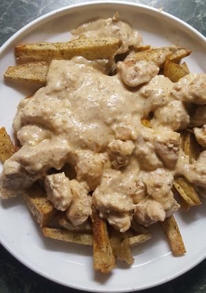 3 sajtos szaftos csirkemell recept fotója