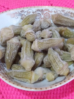 عکسی از دستور منجمد کردن بامیه
