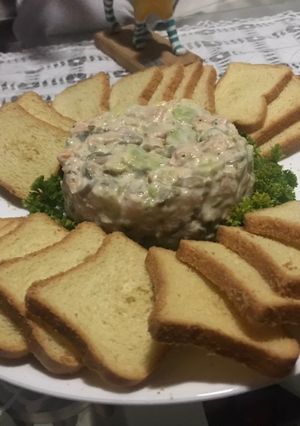Una foto de Tartar de salmón