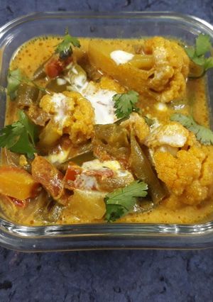 A picture of Mix veg curry.