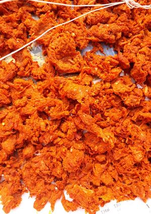 Hình của món Lợn giả bò khô.