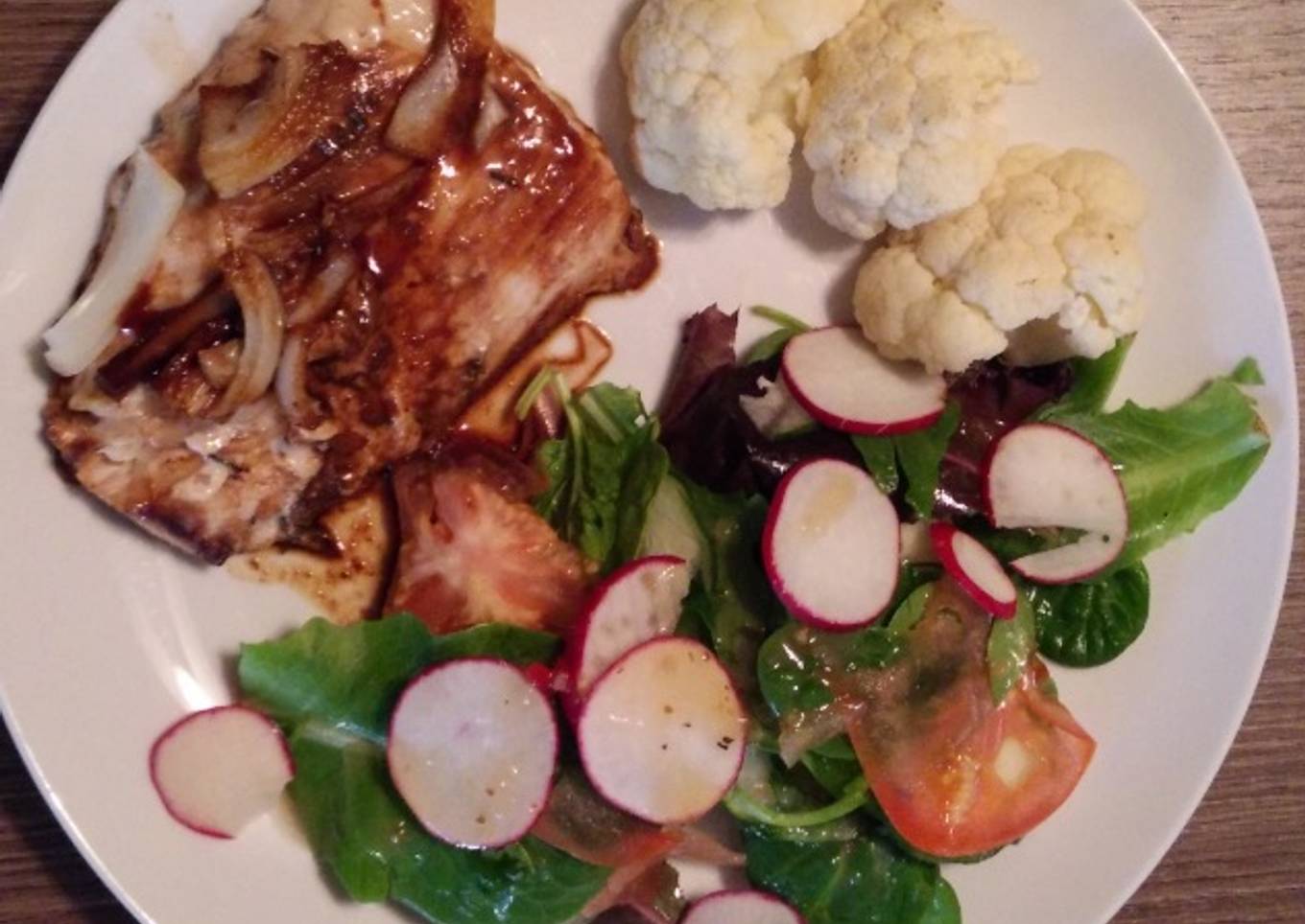 Combo de Pescado estilo Oriental (Salmon y Mahi Mahi)