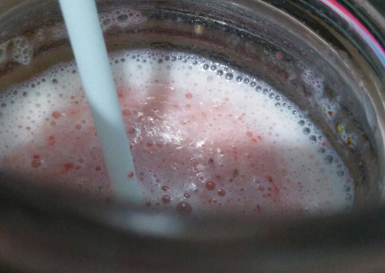 Resep Strawbery healthy juice yang Lezat Sekali