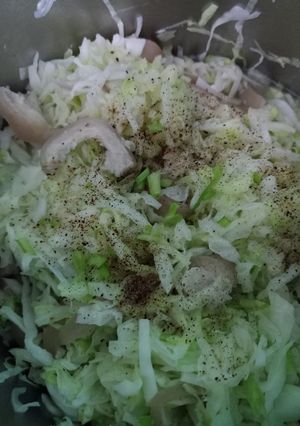Hình của món Bắp cải xào lỗ tai heo.