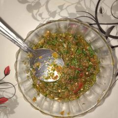 A picture of Coriander chutney.