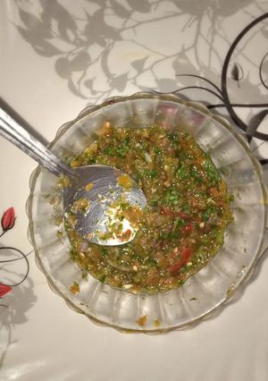 A picture of Coriander chutney.