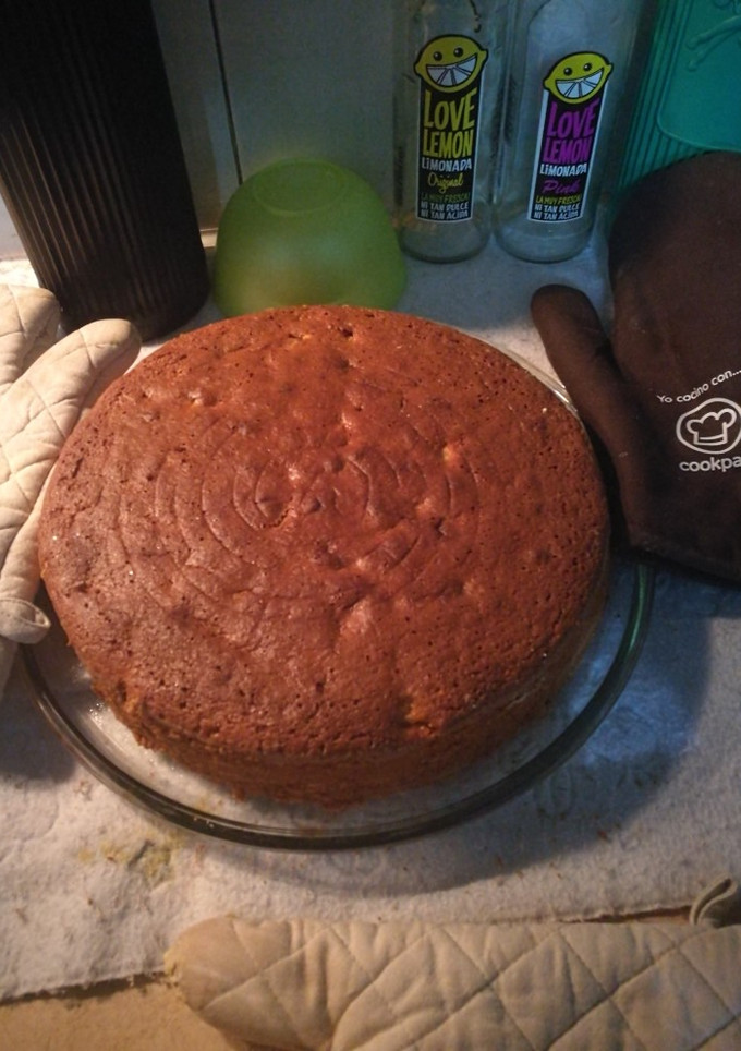 Una foto de Torta de manzana en licuadora