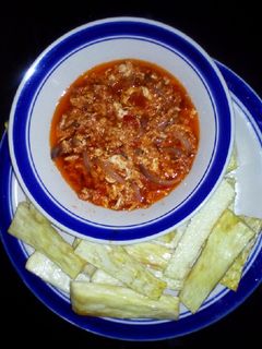 Doya da sauce din kwai ainihin hoton girkin