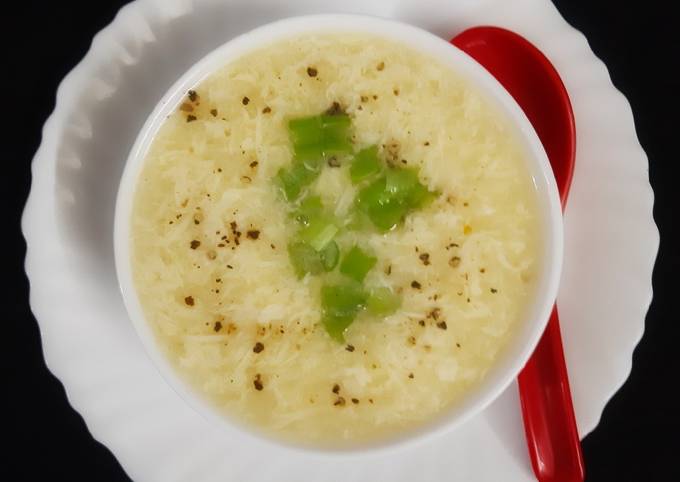 Steps to Prepare Favorite Egg Drop soup