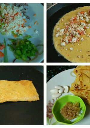 A picture of Stuff besan cheela# indian breads.