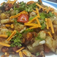 A picture of Aloo Kabli /Chatpata Potato Chaat.