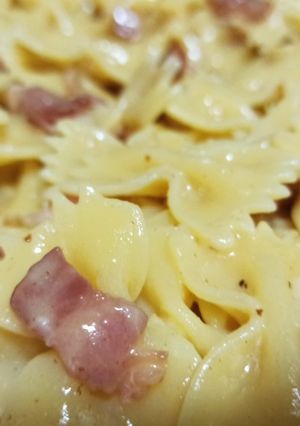 Una foto de Pasta Carbonara