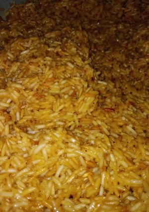 Una foto de Arroz frito con azafrán