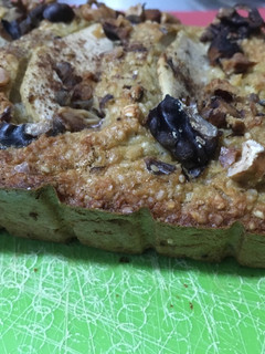 Una foto de Budín de manzana y avena