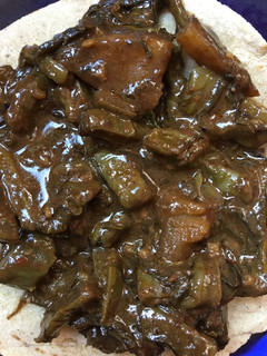 Una foto de Romeritos en mole